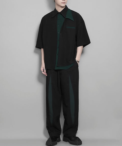 Asymmetric Collar Shirt