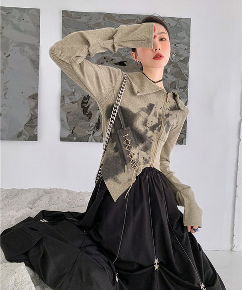 Star Charm Drawstring Balloon Skirt