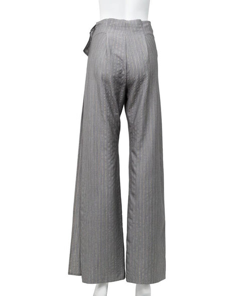 Glitter Stripe Straight Pants