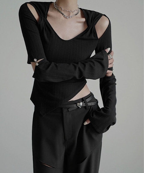 Cut-out Asymmetry Top