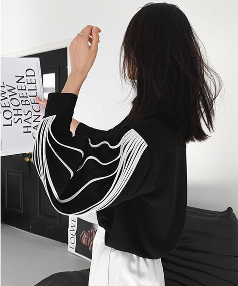 Pleated Sleeve Blouse