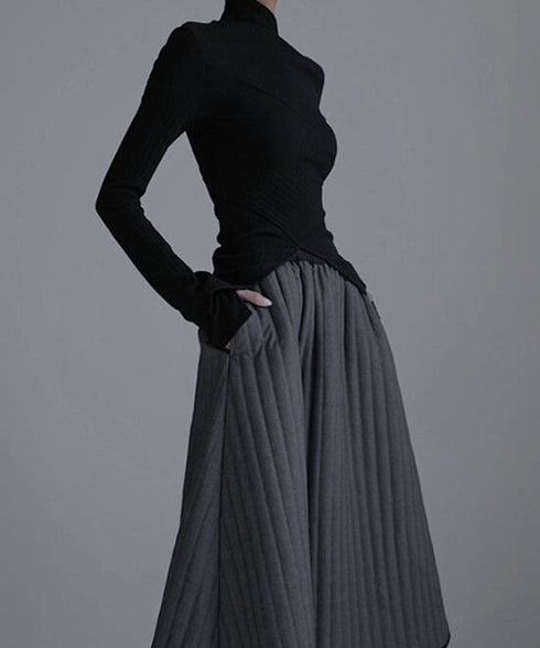 Diagonally Neck Asymmetry Top