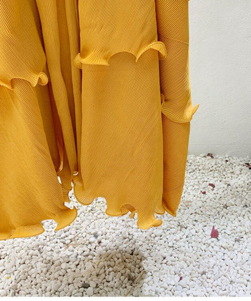 Frill Pleats Dress