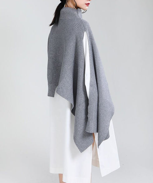 Turtle Neck Poncho