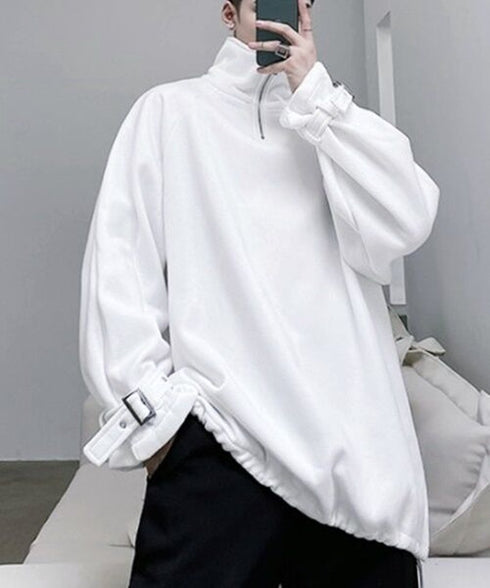 Half Zip High Neck Pullover