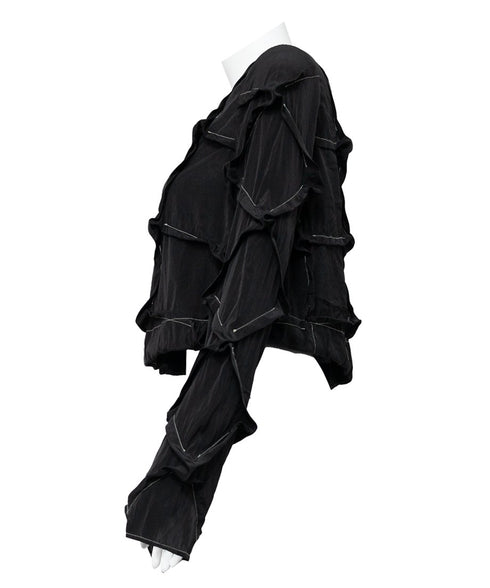 Round-neck Mulberry Top