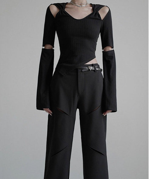 Cut-out Asymmetry Top