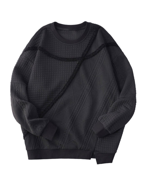 Textured Panel Mix Knit