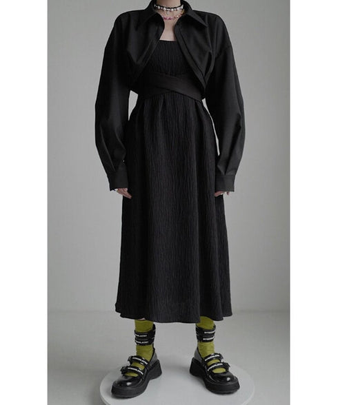 Round Tail Cropped Blouse