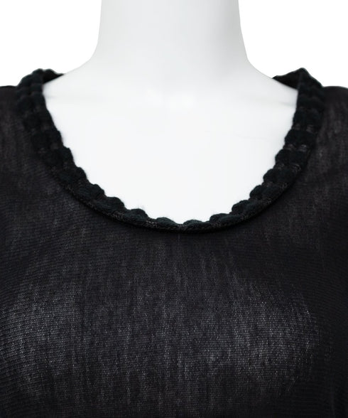 U-neck See-through Top