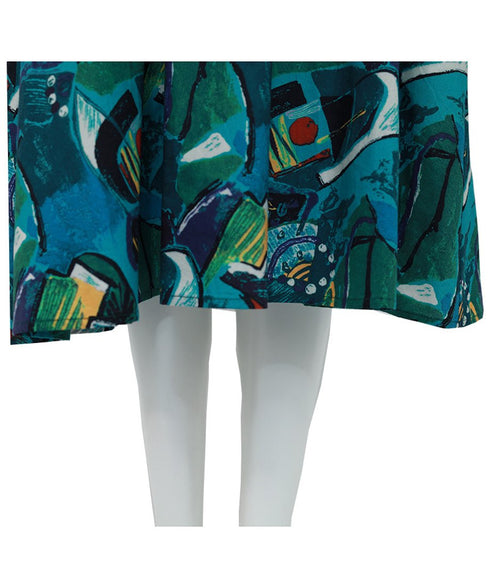 Retro Cassette Print Dress