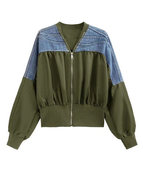 Collarless Zip Jacket