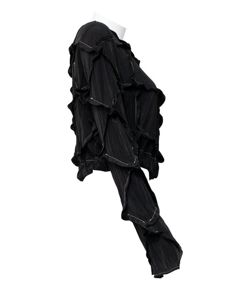 Round-neck Mulberry Top