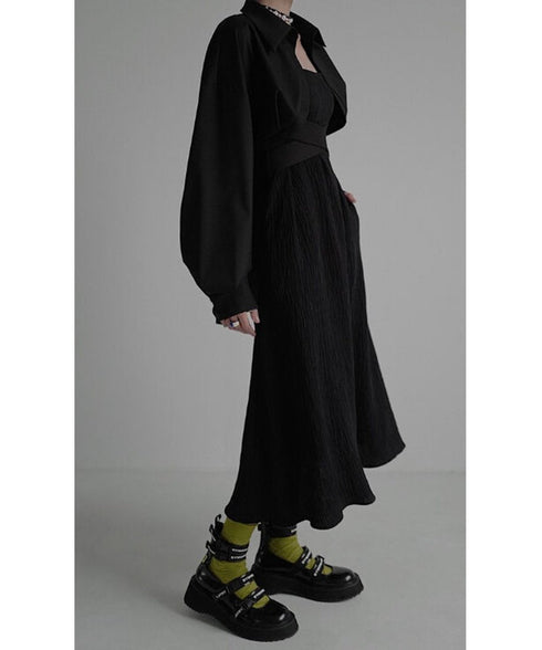 Round Tail Cropped Blouse