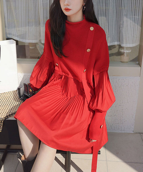 Lantern Sleeve Dress