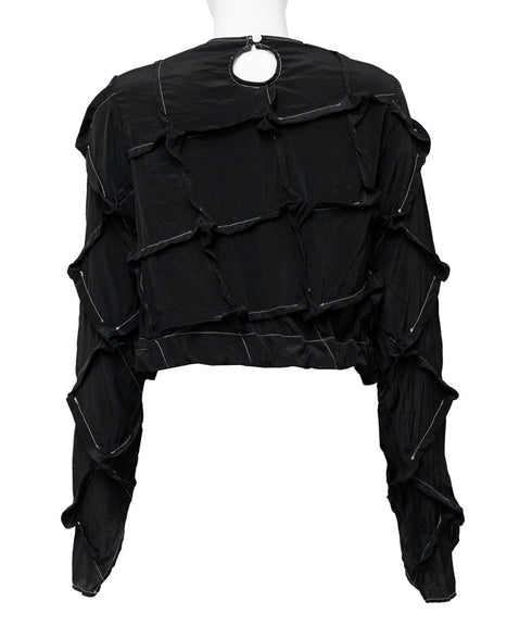 Round-neck Mulberry Top