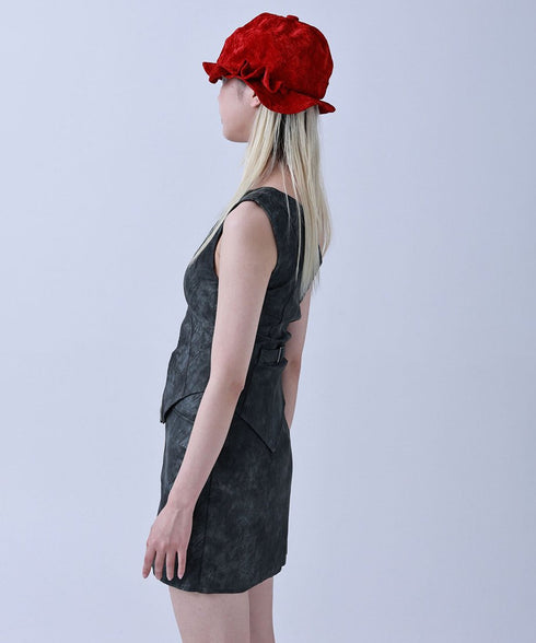 Velvet Wave Ribbon Hat