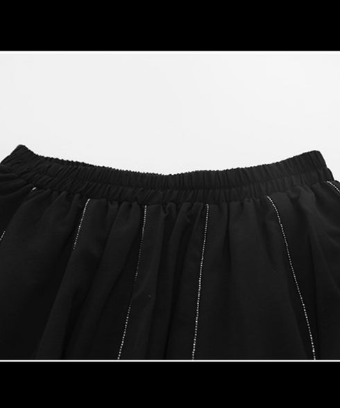 Star Charm Drawstring Balloon Skirt