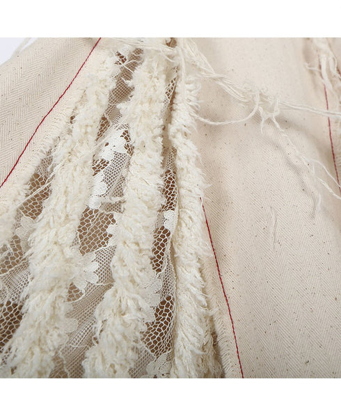 Untrimmed Bootcut Pants