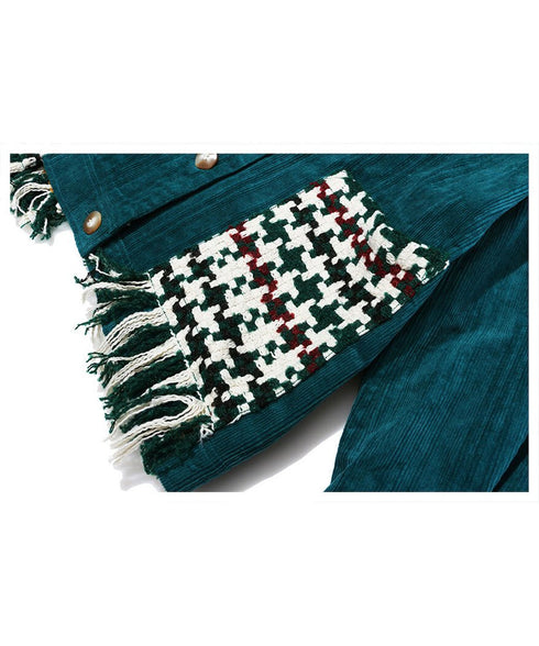 Patchwork Fringe Jacket