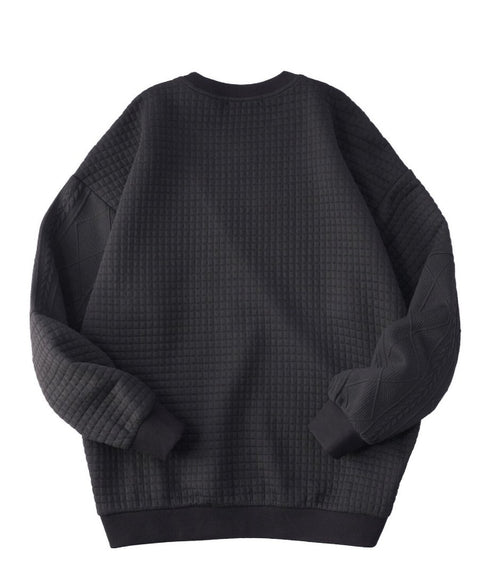 Textured Panel Mix Knit