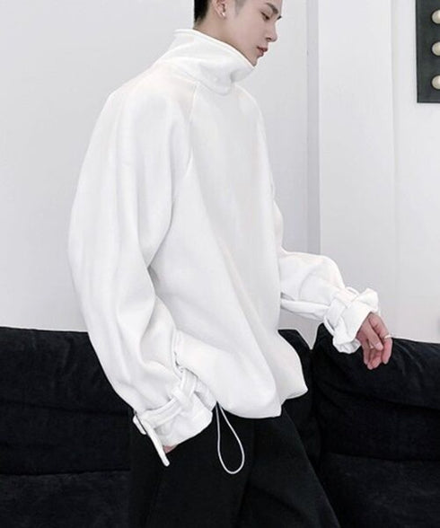 Half Zip High Neck Pullover