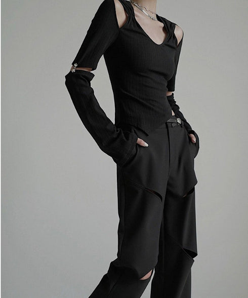 Cut-out Asymmetry Top