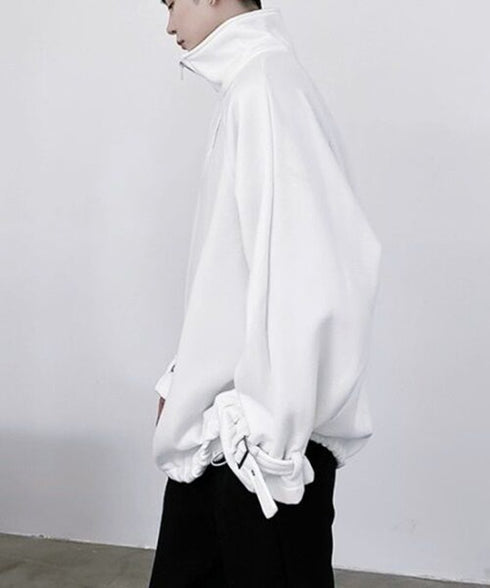 Half Zip High Neck Pullover