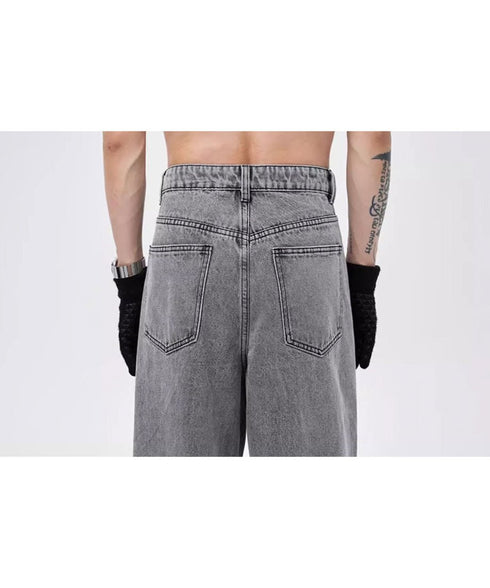 Paint Graphic Wide Denim