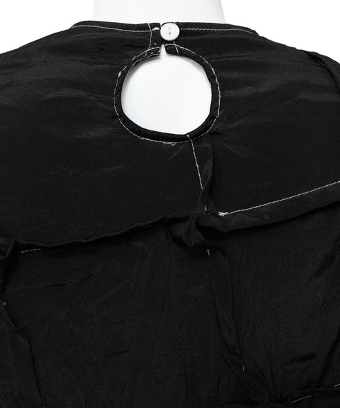 Round-neck Mulberry Top