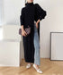 Long Knit Drape Sweater