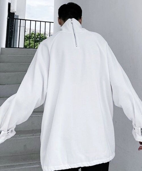 Half Zip High Neck Pullover