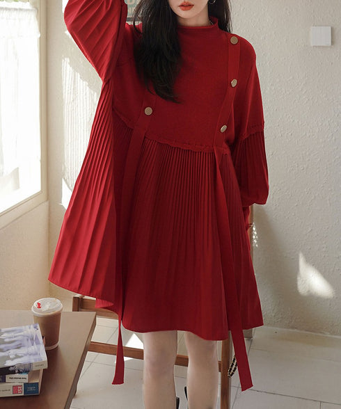 Lantern Sleeve Dress
