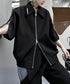 Double Zip Short Sleeve Blouson