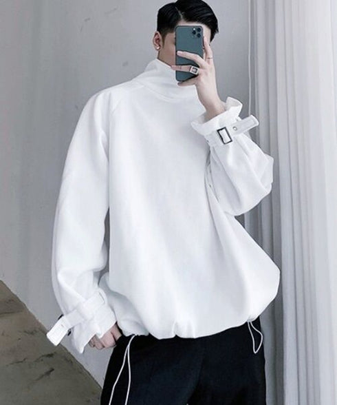 Half Zip High Neck Pullover