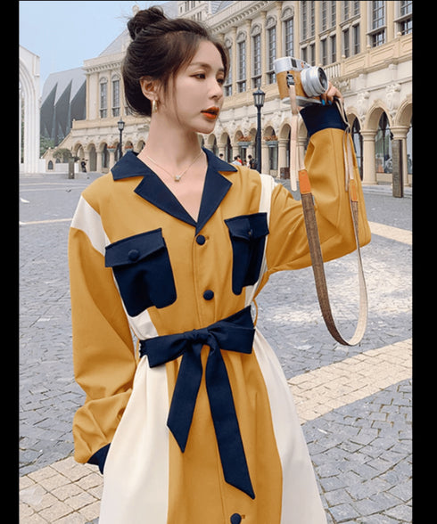 Color Blocking Dress