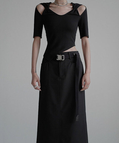 Cut-out Asymmetry Top