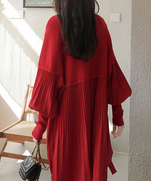 Lantern Sleeve Dress
