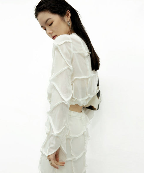 Round-neck Mulberry Top