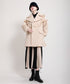 Ruffled Quilted Belted Coat