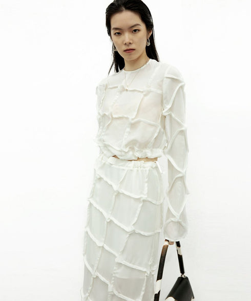 Round-neck Mulberry Top