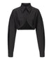 Round Tail Cropped Blouse