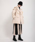 Ruffled Quilted Belted Coat