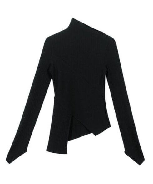 Diagonally Neck Asymmetry Top