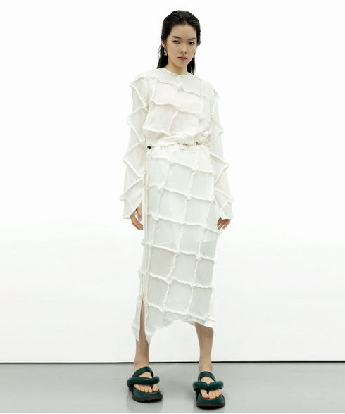 Round-neck Mulberry Top