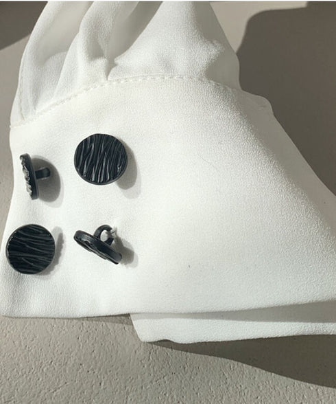 Pleated Sleeve Blouse