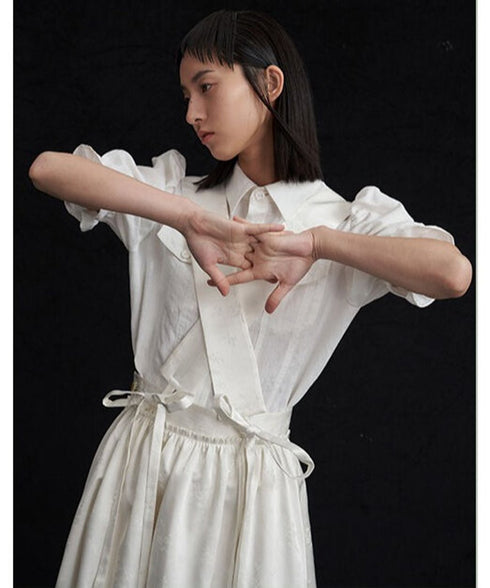 Structured Puff Sleeve Shirt