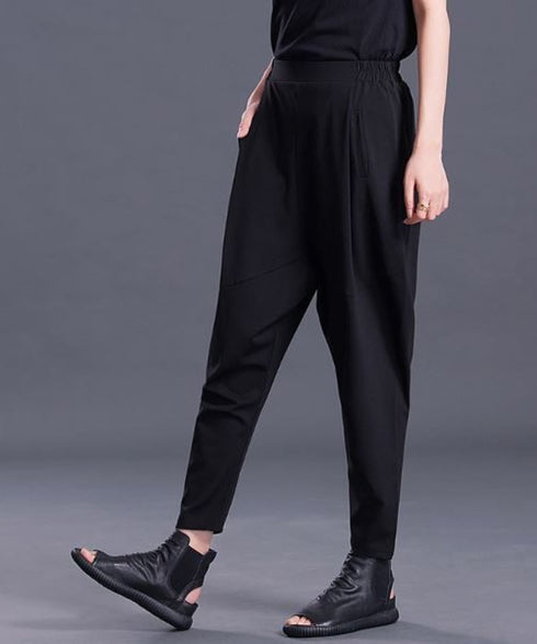 pleated pocket harem pants