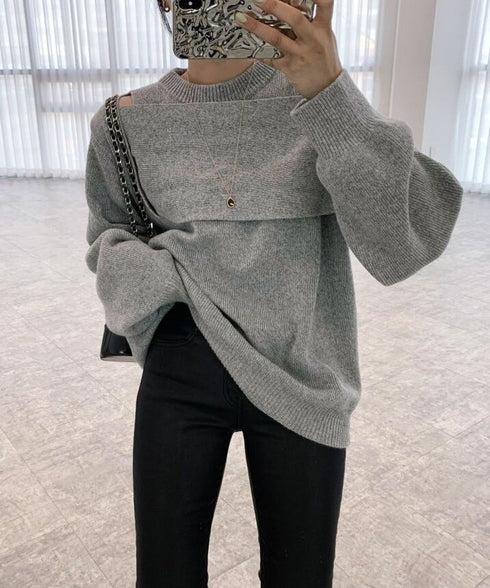Edge Shoulder Knit