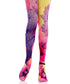 Vivid Floral Print Tights